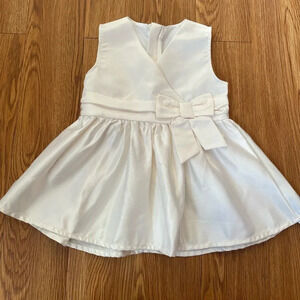 Ivory bow fancy babygirl dress
